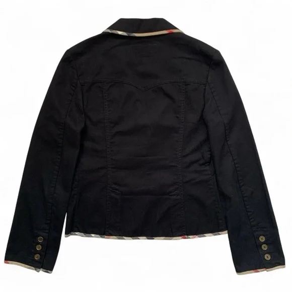 Burberry Black Blazer with Cream Piping - Picture 2 of 13